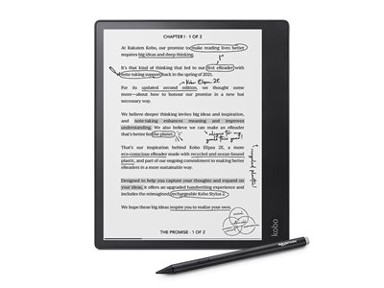 KOBO E-book čitač Elipsa 2E, 10.3" Touch, 32GB, WiFi, BT, crni